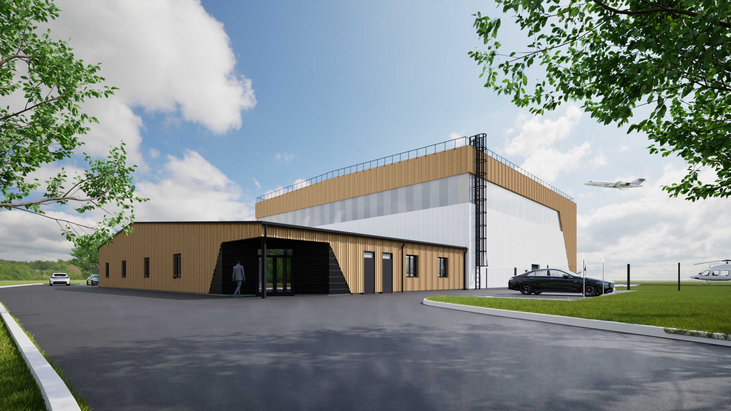 Hangars de maintenance aéronautique & Prolongement du Taxi Way